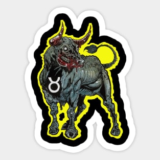 ZOMBIE ZODIAC HORRORSCOPE (Taurus) Sticker